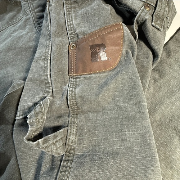 Wrangler x Riggs Workwear Ripstop Carpenter Pants Size 36 x 33 Green Cotton Work - Picture 4 of 12